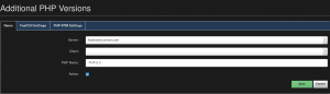 additional php options